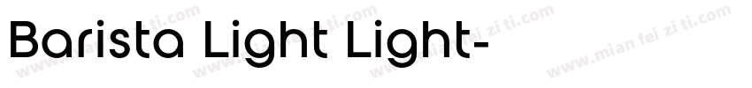 Barista Light Light字体转换